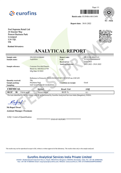 Resina de Shilajit Altai